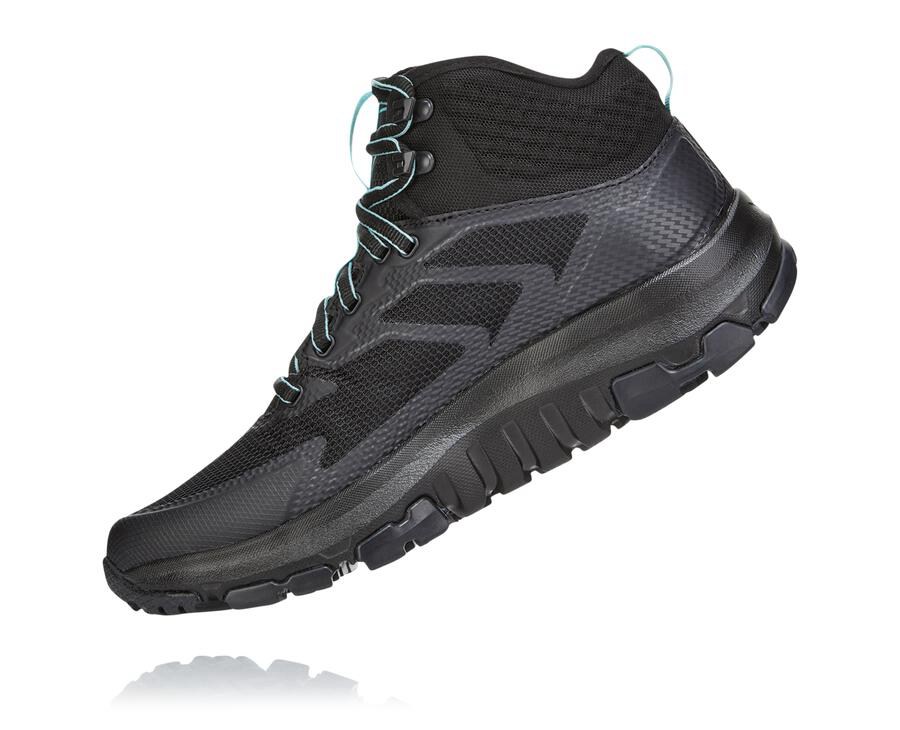 Hiking Boots Womens - Hoka One One Toa GORE-TEX - Black - HGECSUA-53